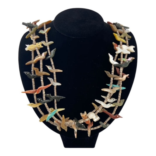 zuni, fetish necklace, heishi beads, zuni jewelry, native american jewelry, jewelry store telluride, zuni jewelry for sale