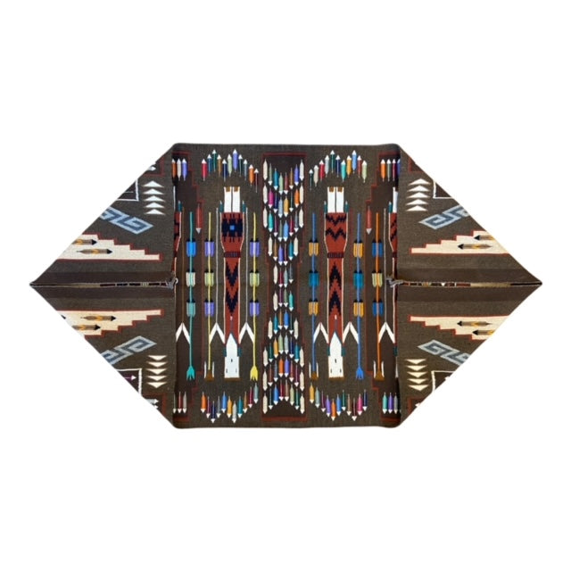 Christine Chischilly "294 Feathers" Yei 34"x61"