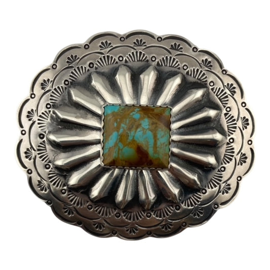 belt buckle, turquoise, pilot mountain turquoise, turquoise jewelry, jewelry store telluride, native american store telluride. navajo jewelry