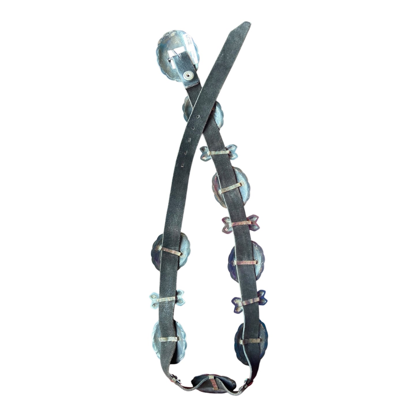 Vintage Navajo Concho Belt with Green Turquoise