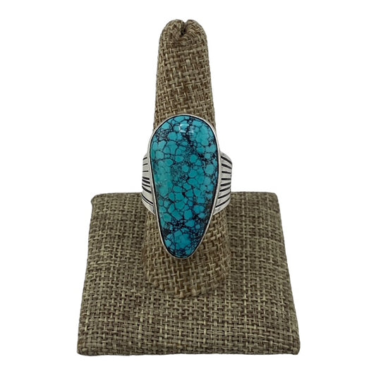 turquoise ring, cloud mountain, sterling silver, native american store, telluride, navajo ring for sale, navajo jewlery for sale