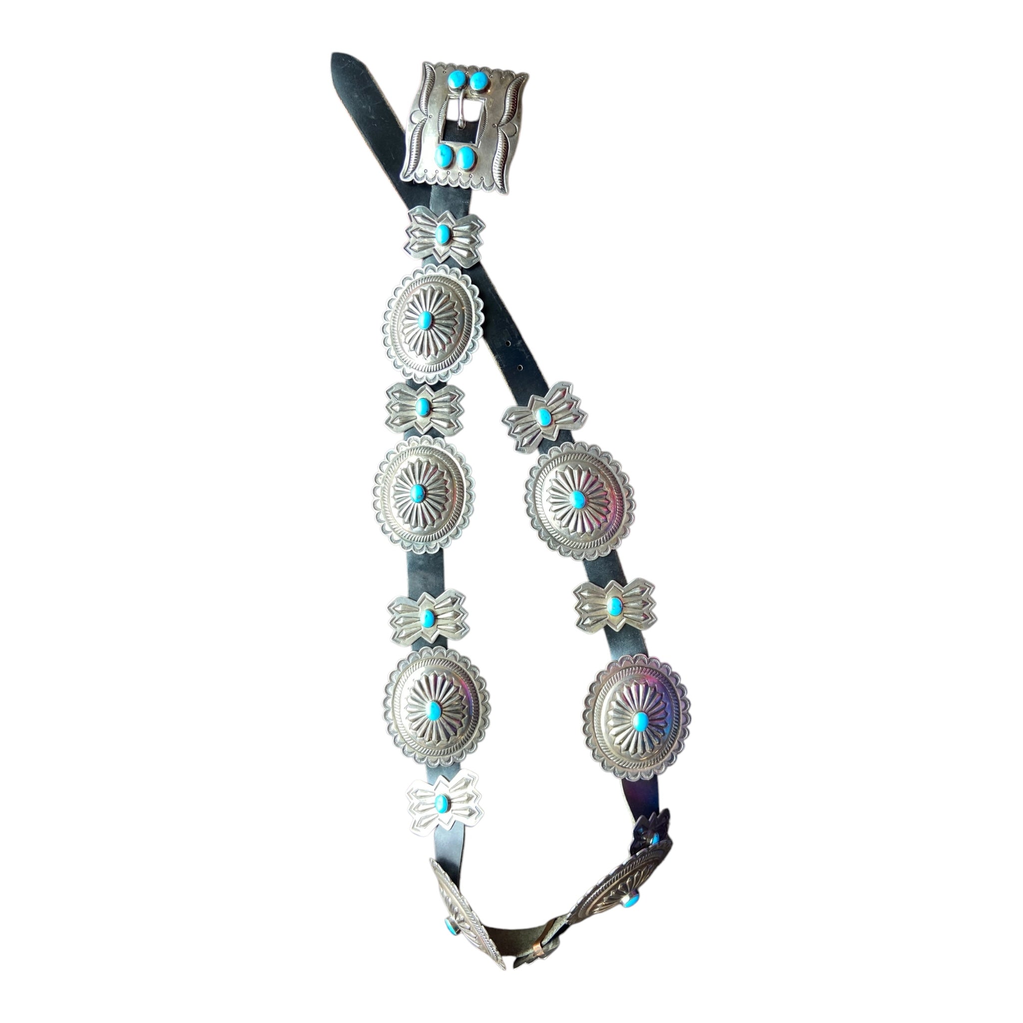 Roger Skeet Traditional Navajo Concho Belt