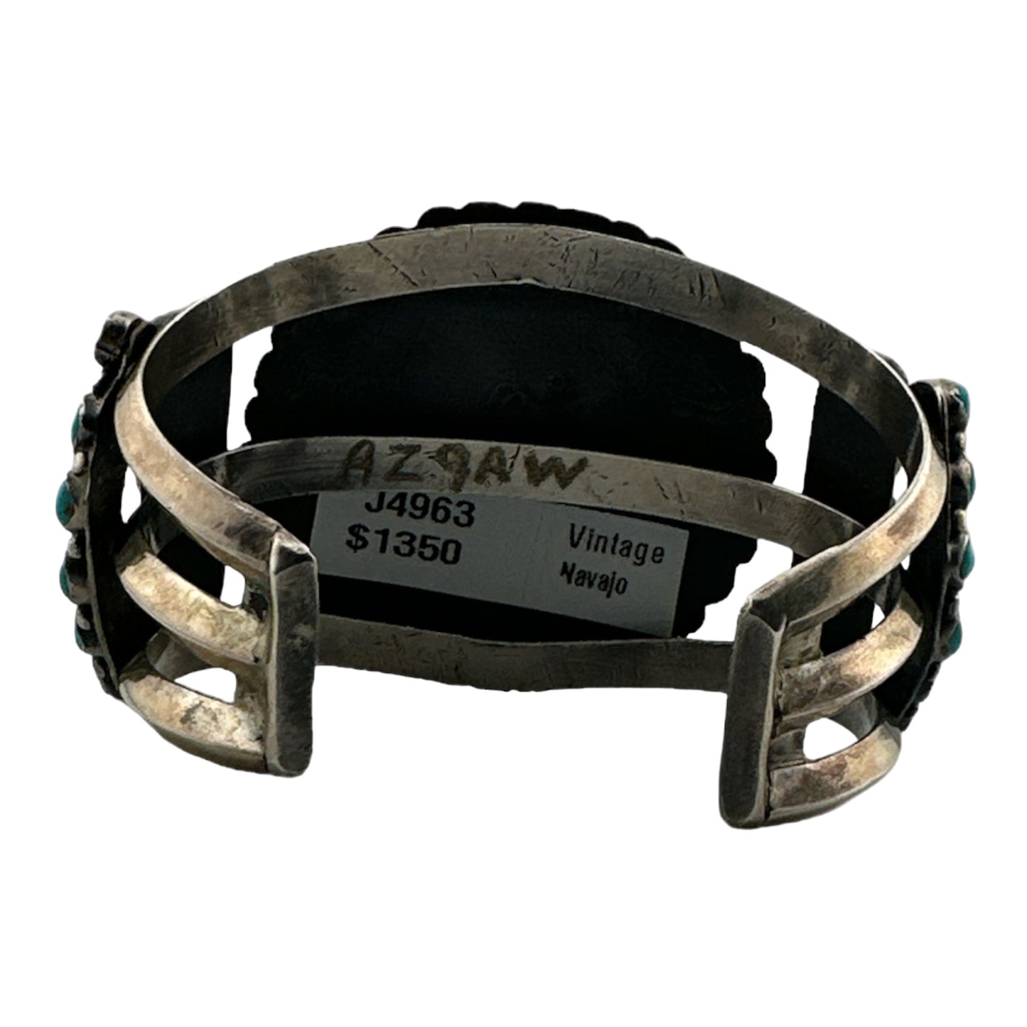 Zuni Vintage Turquoise Cluster Bracelet, authentic navajo jewelry for sale, telluride jewelry store, telluride gallery