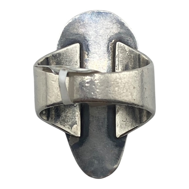 Mary and Everett Teller Cloud Mountain Turquoise Navajo Ring