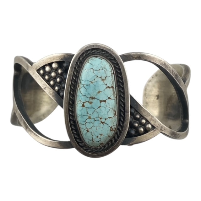 turquoise. sterling silver, navajo bracelet, native american jewelry, jewelry store telluride, #8 turquoise