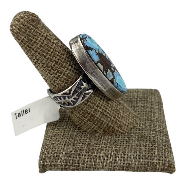 Travis Teller Golden Hills Turquoise Navajo Ring