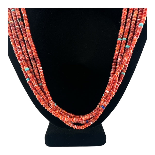 Lita Atencio Santo Domingo 5 Strand Spiny Oyster "Corn" Necklace