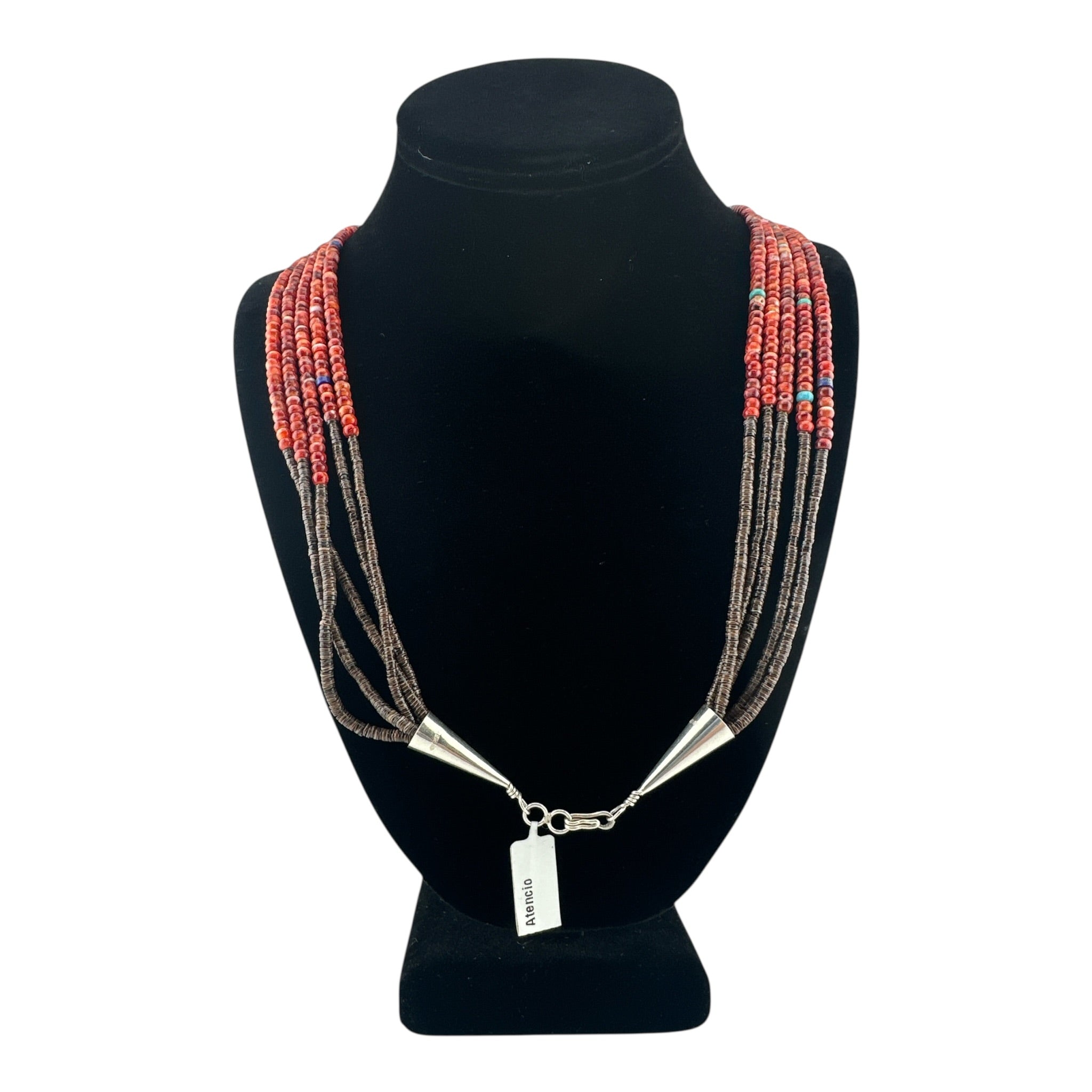 Lita Atencio Santo Domingo 5 Strand Spiny Oyster "Corn" Necklace