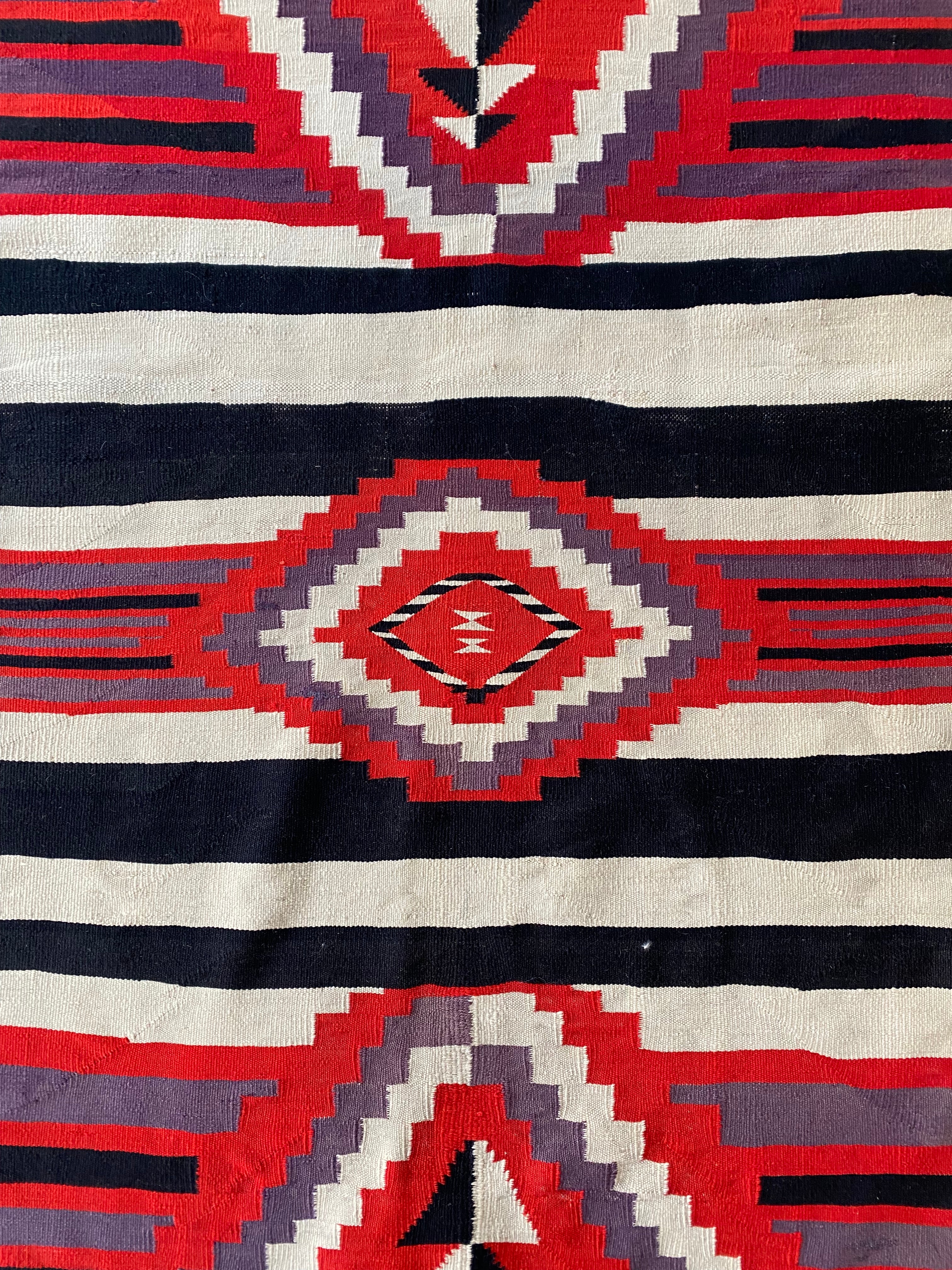 navajo germantown weaving for sale, antique navajo 3rd Phase chiefs blanket for sale, navajo weaving for sale, telluride furnishings, telluride art gallery