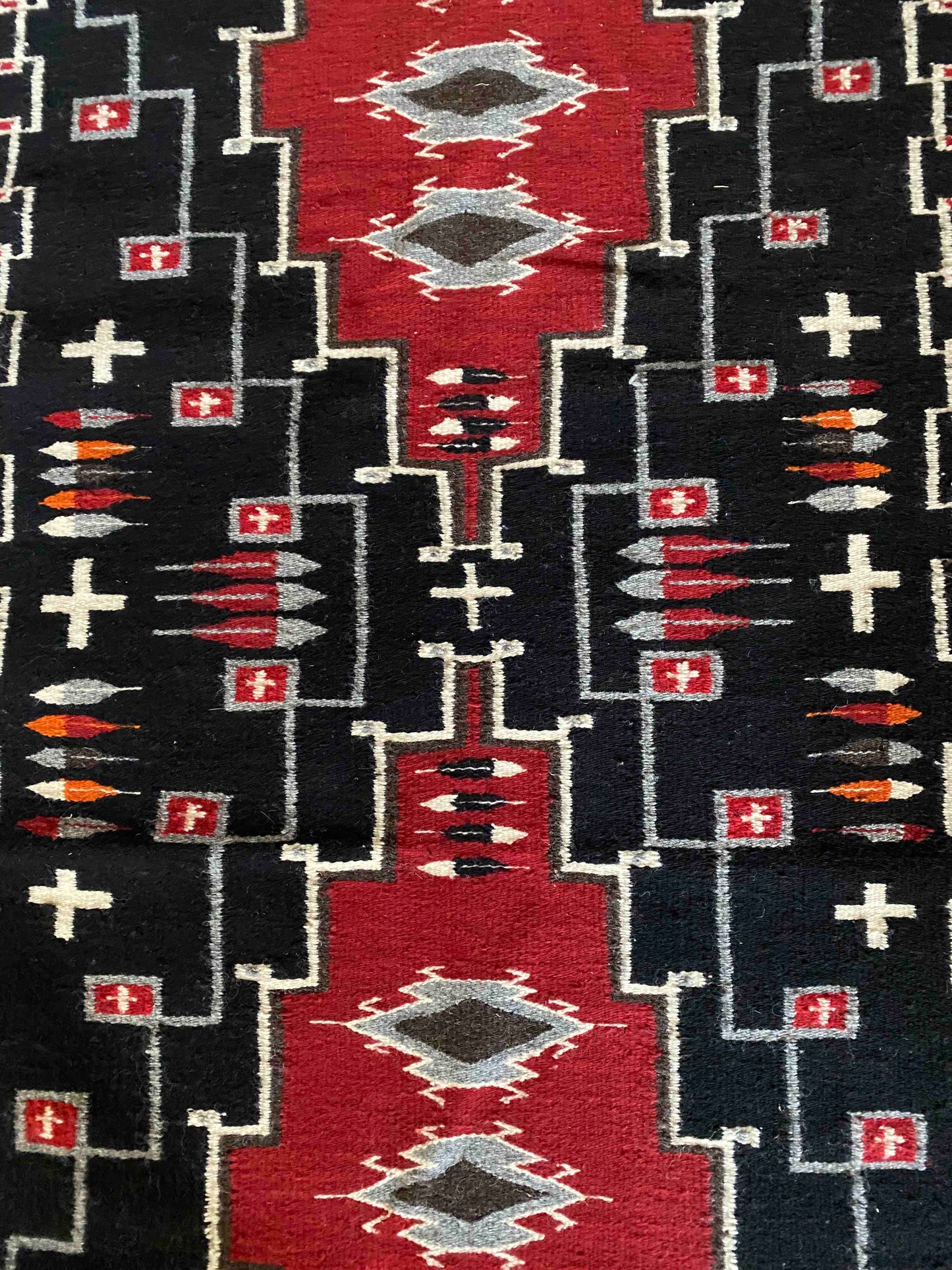 Loretta Grey Crystal Pictoral Weaving 38"x74"