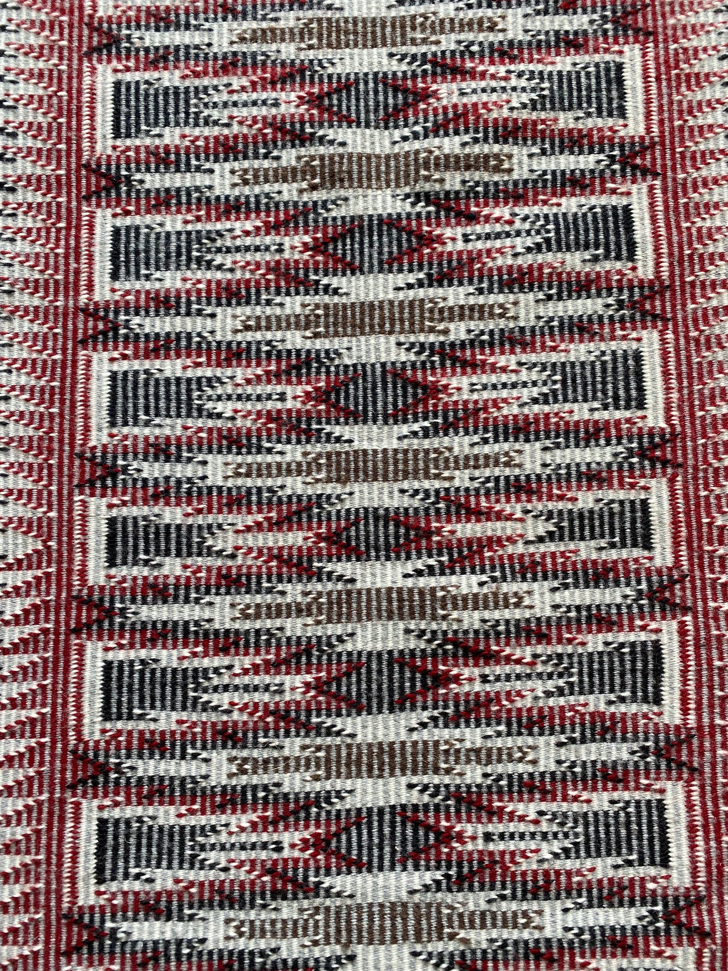 Charmaine Tsosie Raised Outline/Eye Dazzler Navajo Weaving - 23" x 35"