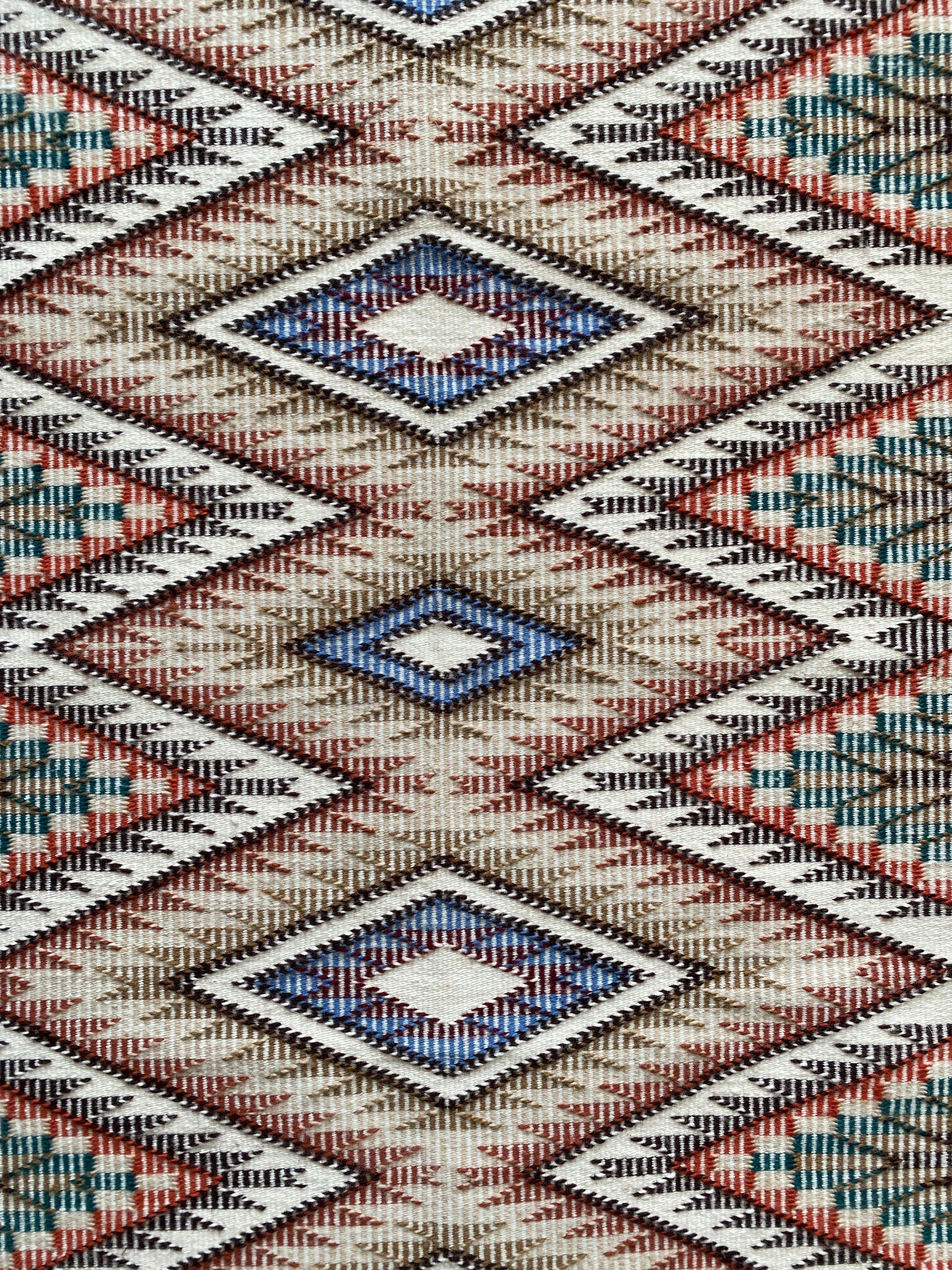 Margie Begay Raised Outline/Eye Dazzler Weaving 25.5" x 36"