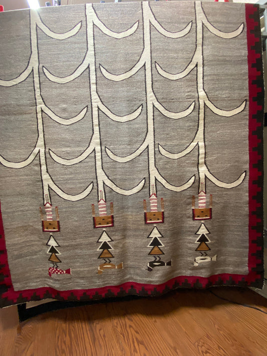 Vintage Corn Yei - 71.5" x 141"