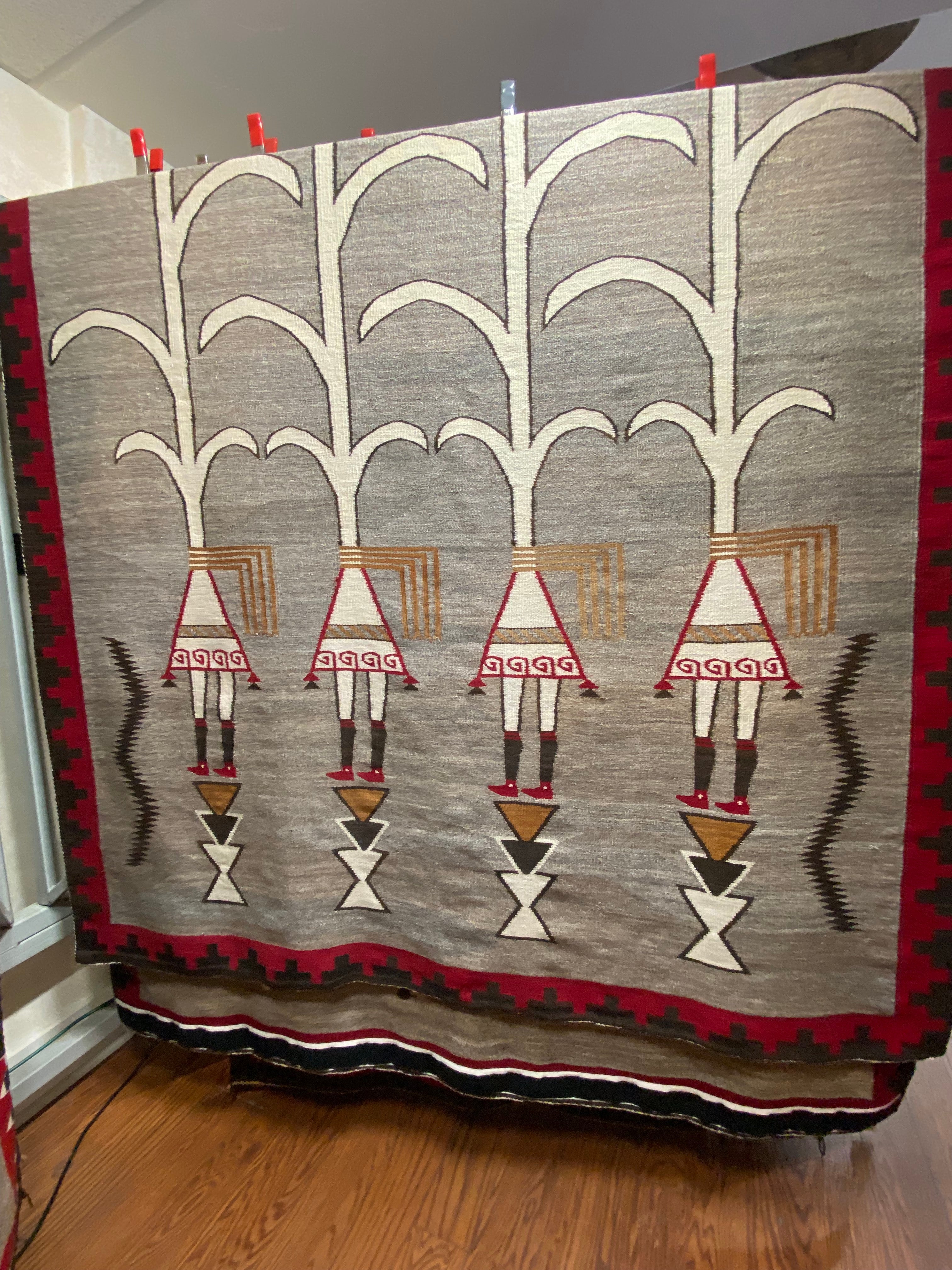 Vintage Corn Yei - 71.5" x 141"