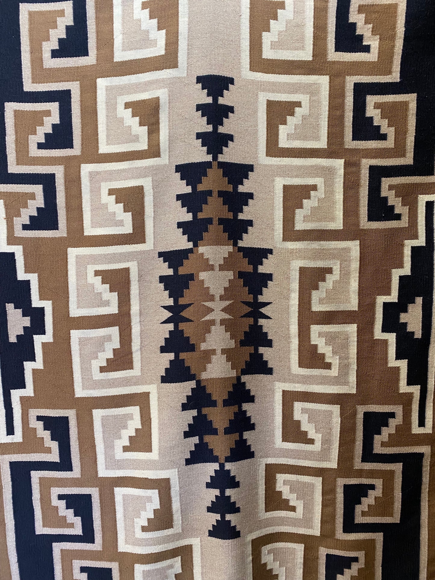 Two Grey Hills Navajo weaving, navajo rug for sale, authentic navajo weaving, telluride furnishings, telluride art gallery