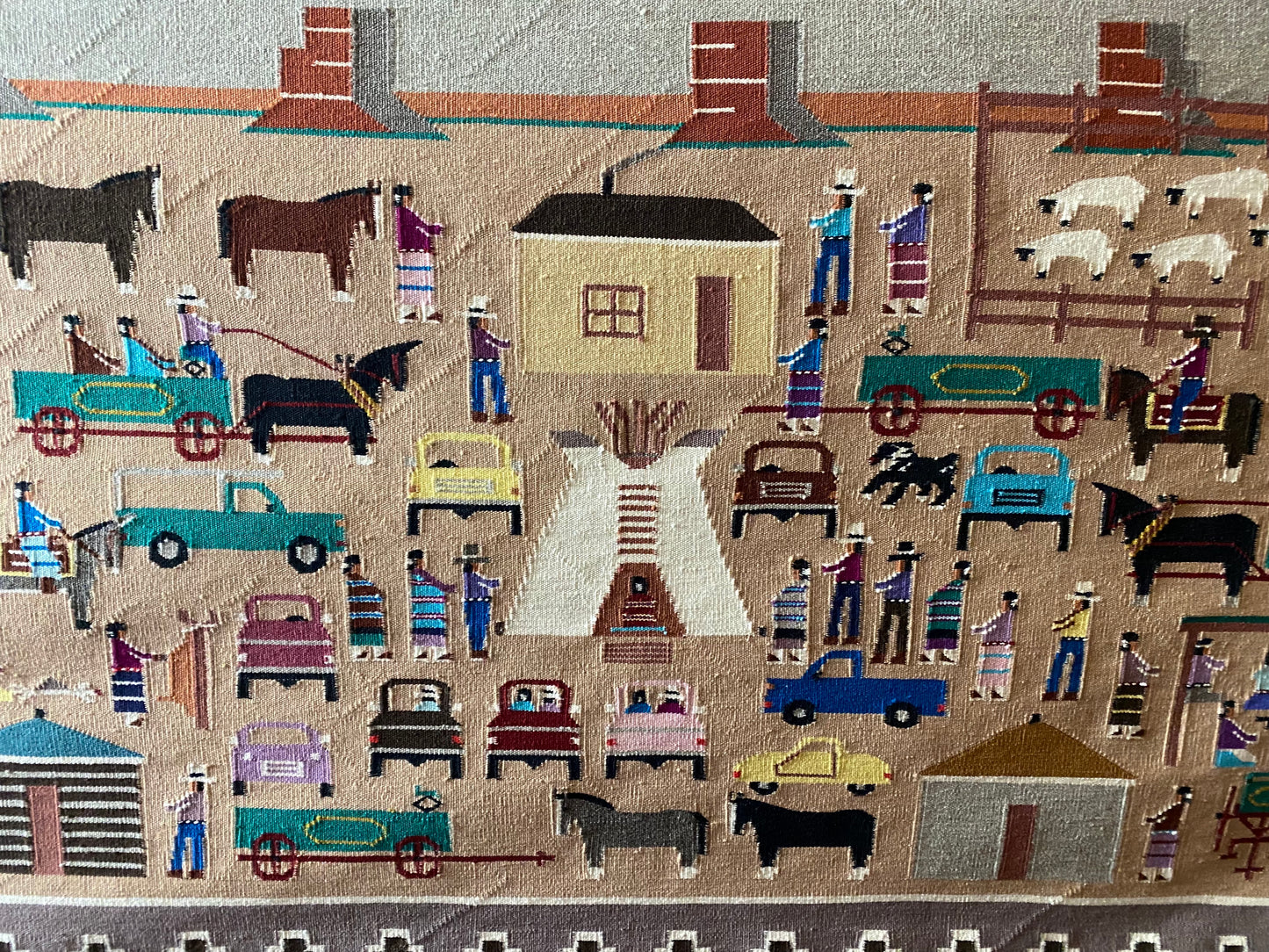 Authentic Navajo, Lifeways Pictorial Navajo weaving, navajo rug for sale, telluride furnishings, telluride gallery