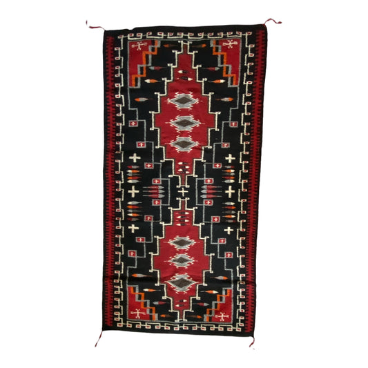 Loretta Grey Crystal Pictoral Weaving 38"x74"