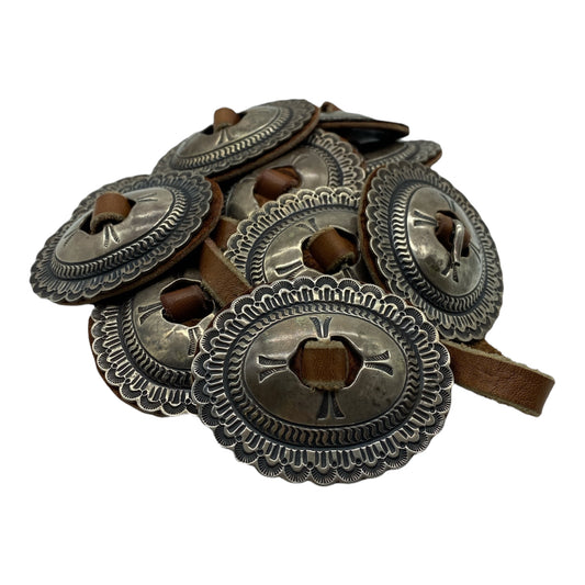 Vintage 1st Phase Navajo Concho Belt