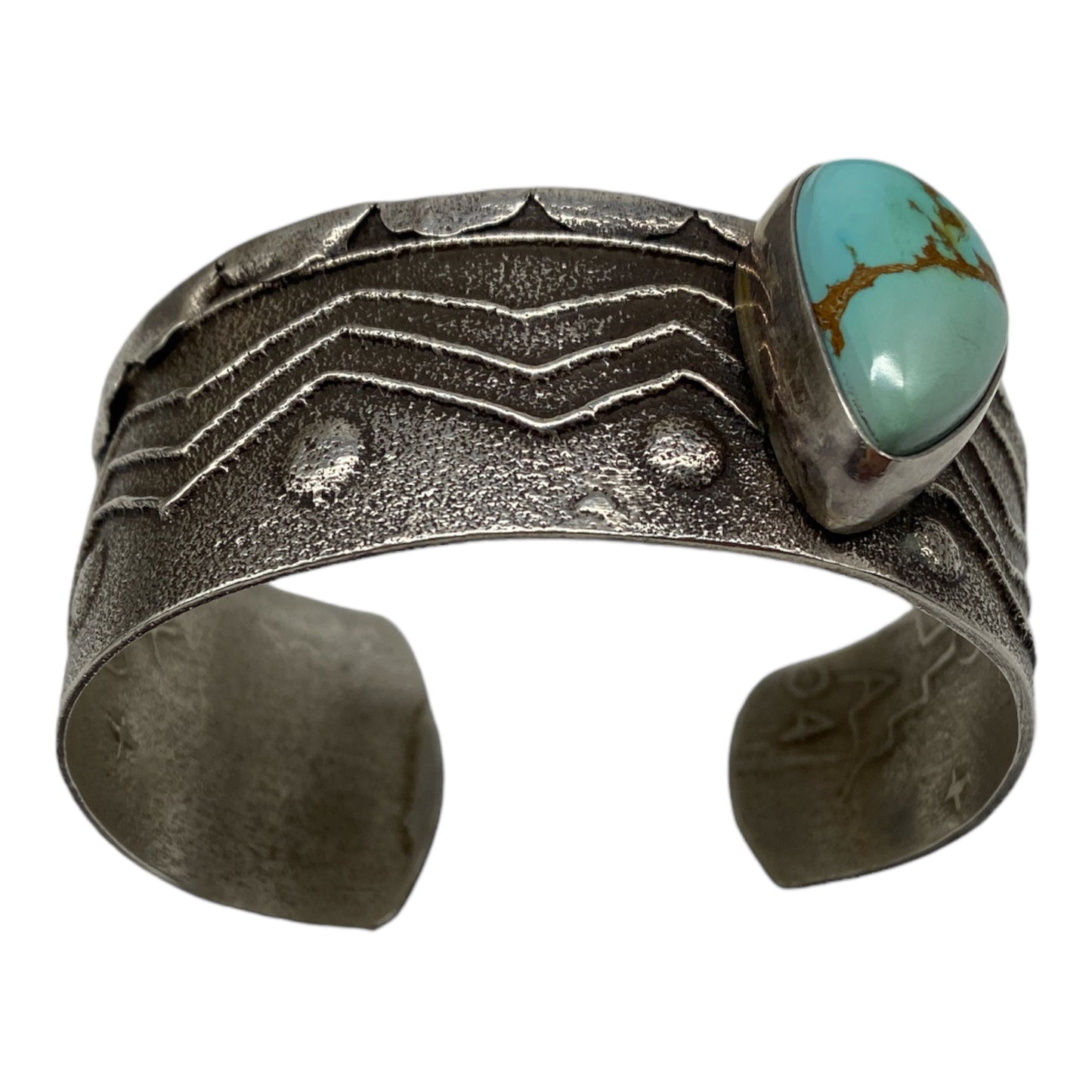 santo domingo sterling silver turquoise bracelet for sale, native american jewelry for sale telluride gallery