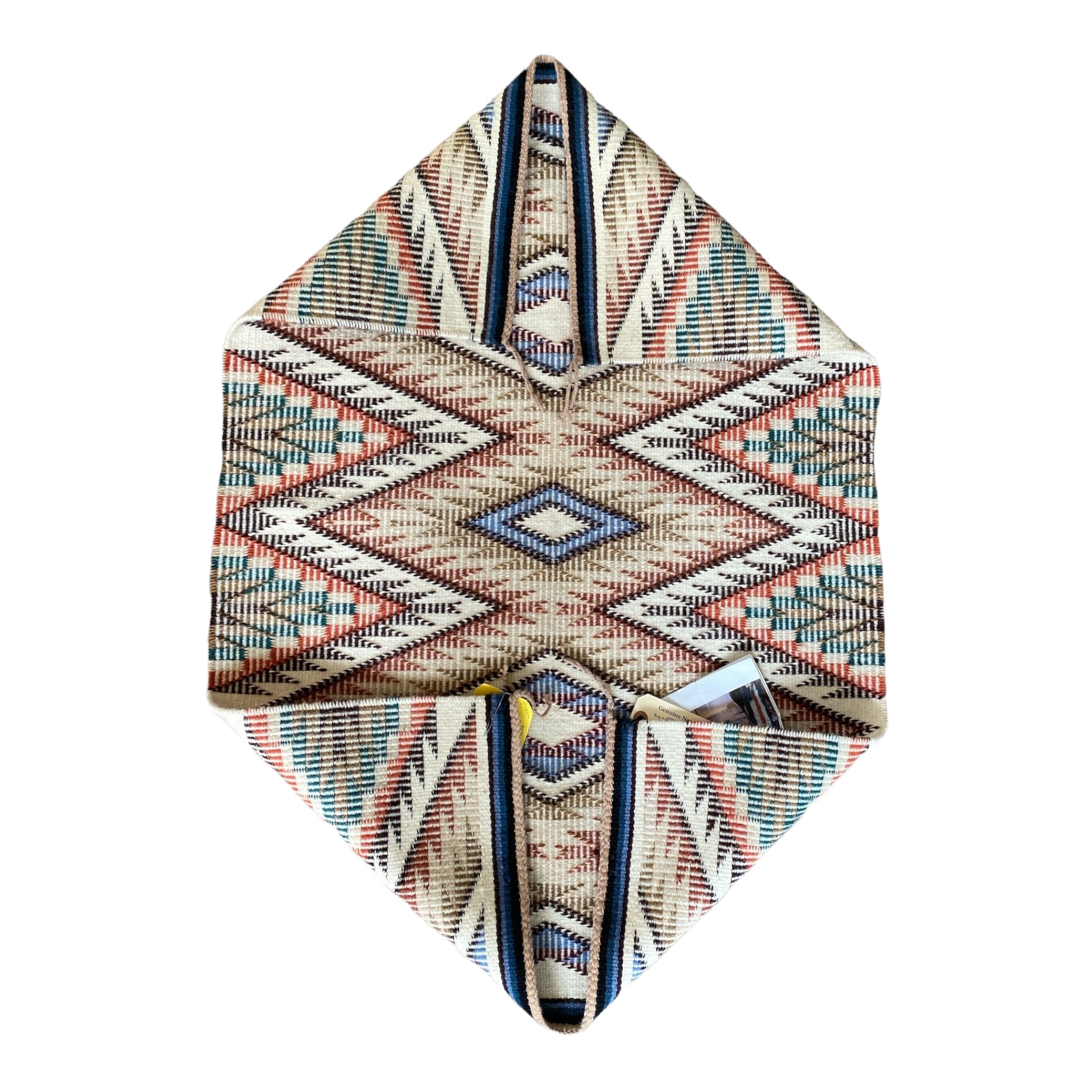 Margie Begay Raised Outline/Eye Dazzler Weaving 25.5" x 36"