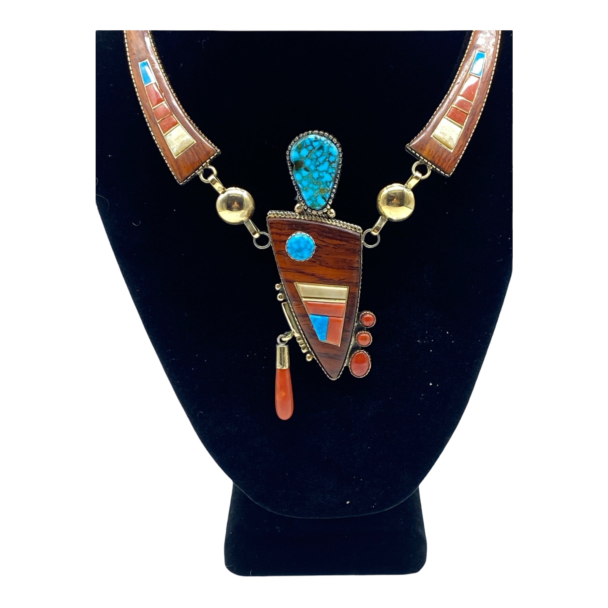 Jack Tom Necklace and Earring Navajo Set