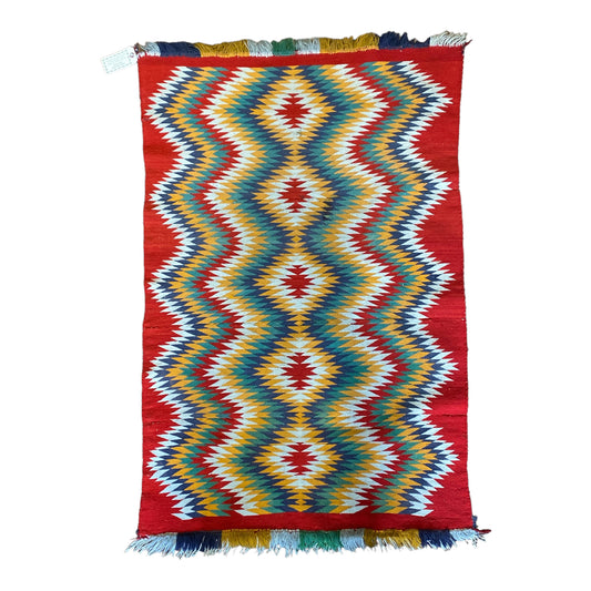 Antique Germantown Eye Dazzler Navajo Weaving, navajo rug for sale, authentic navajo weaving, telluride furnishings, telluride art gallery
