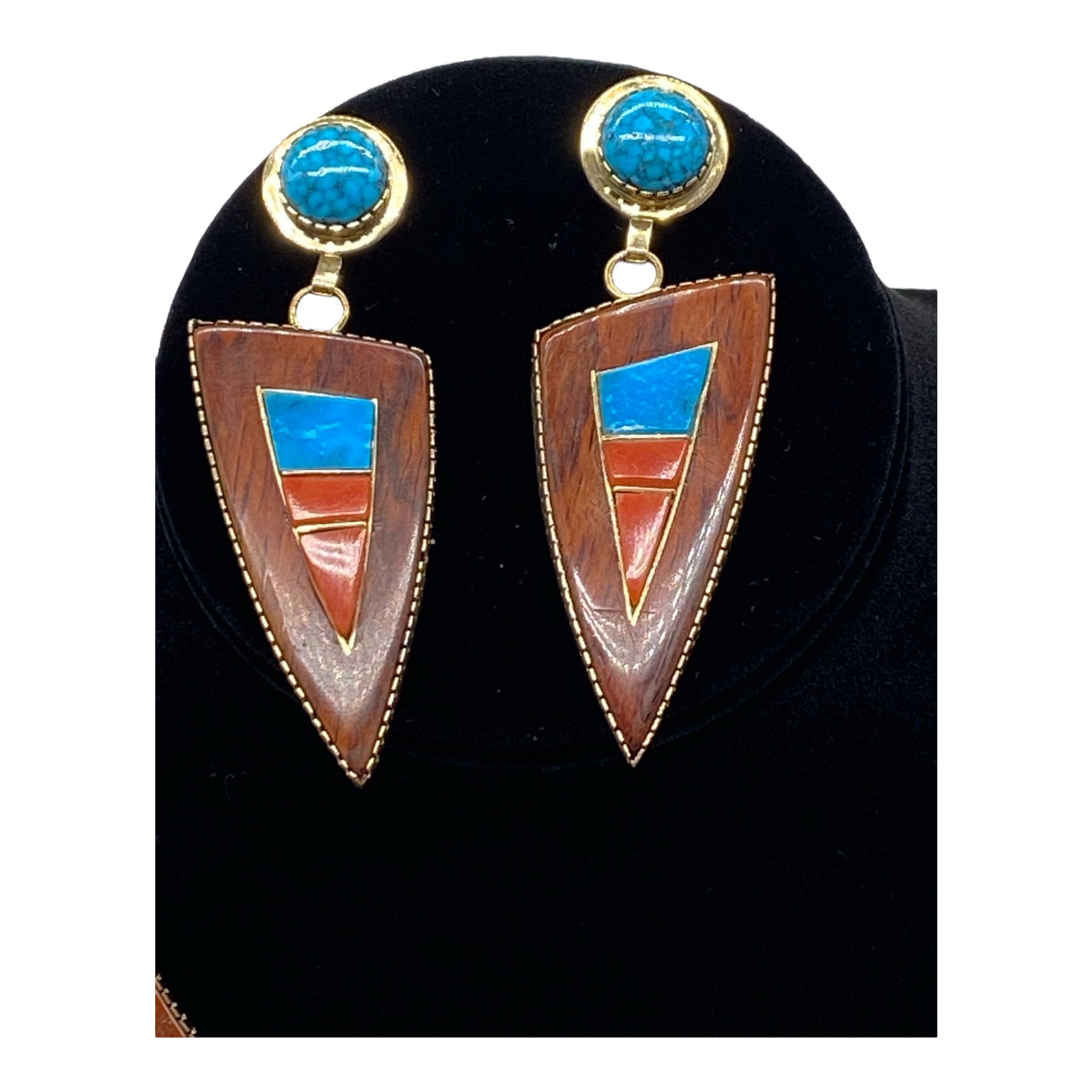 Jack Tom Necklace and Earring Navajo Set
