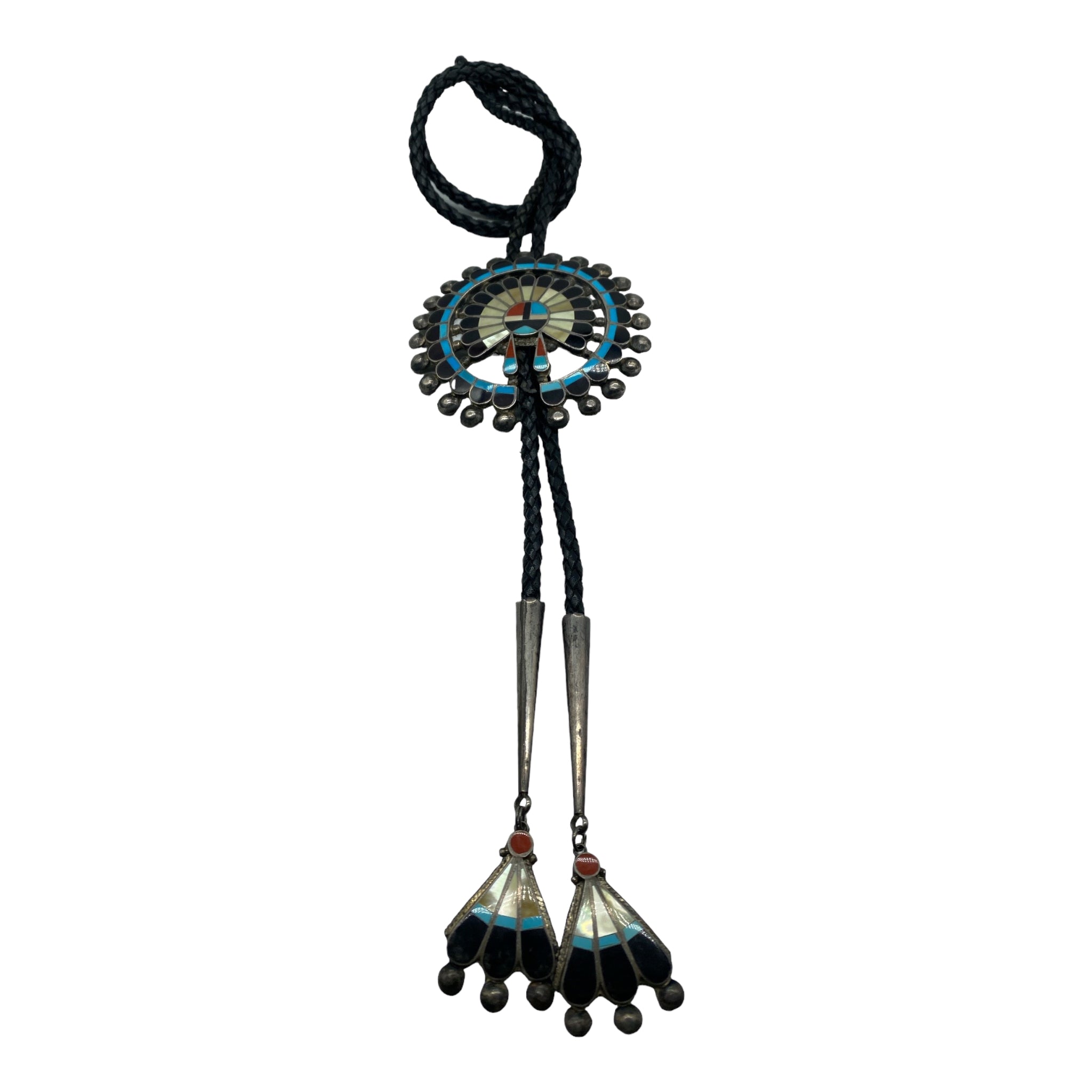 Zuni Inlay Bolo Tie