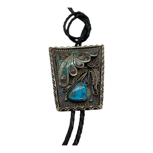 Navajo Mosaic Chip Inlay Bolo