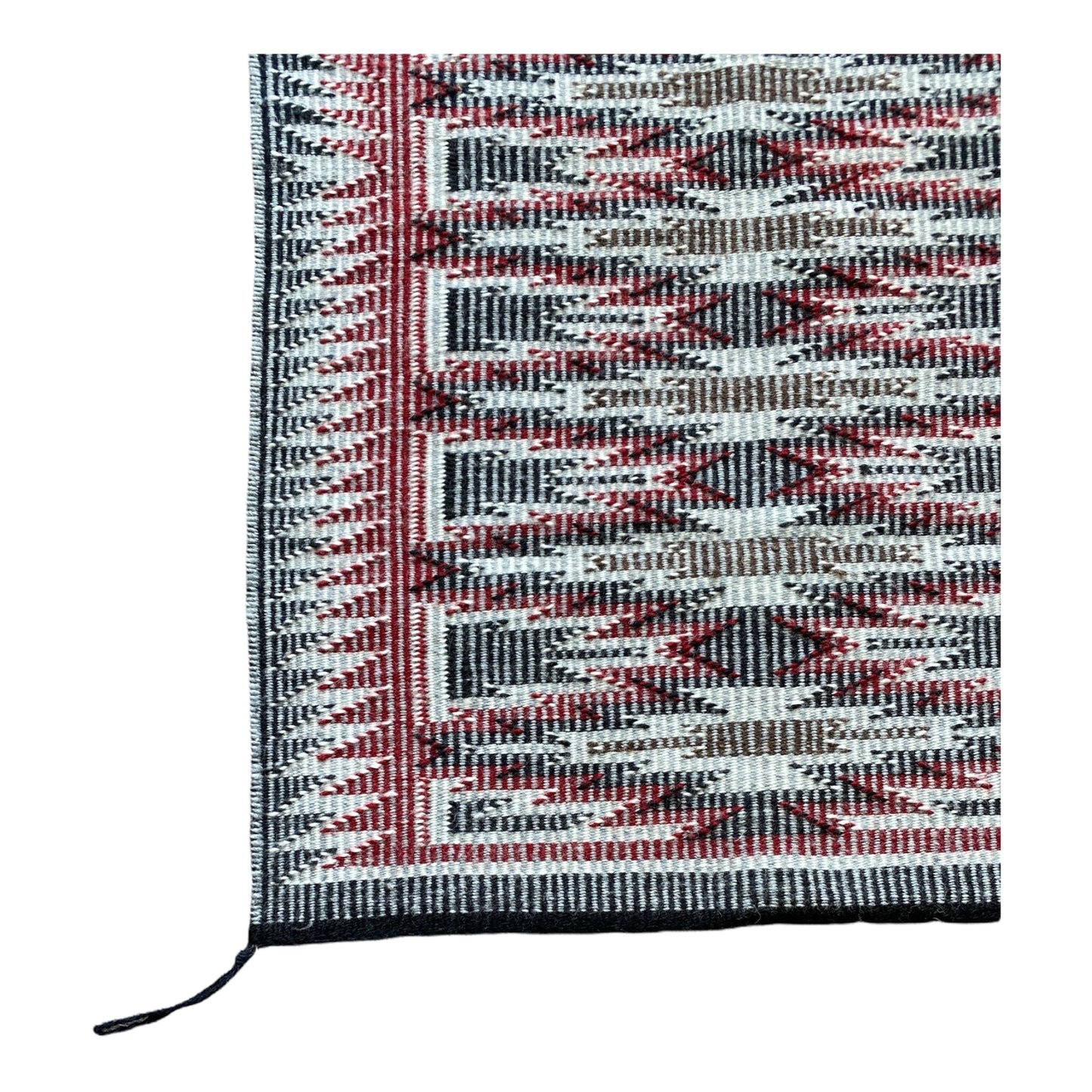 Charmaine Tsosie Raised Outline/Eye Dazzler Navajo Weaving - 23" x 35"