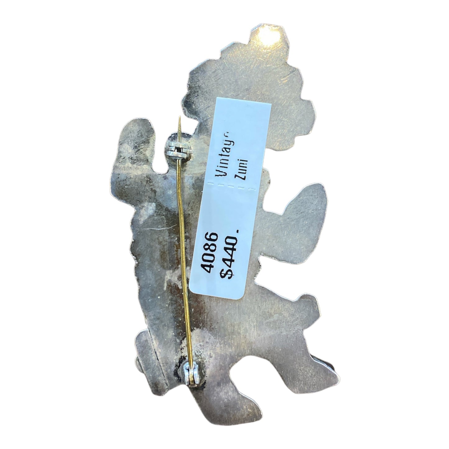 Vintage Rainbow Man Zuni Pin