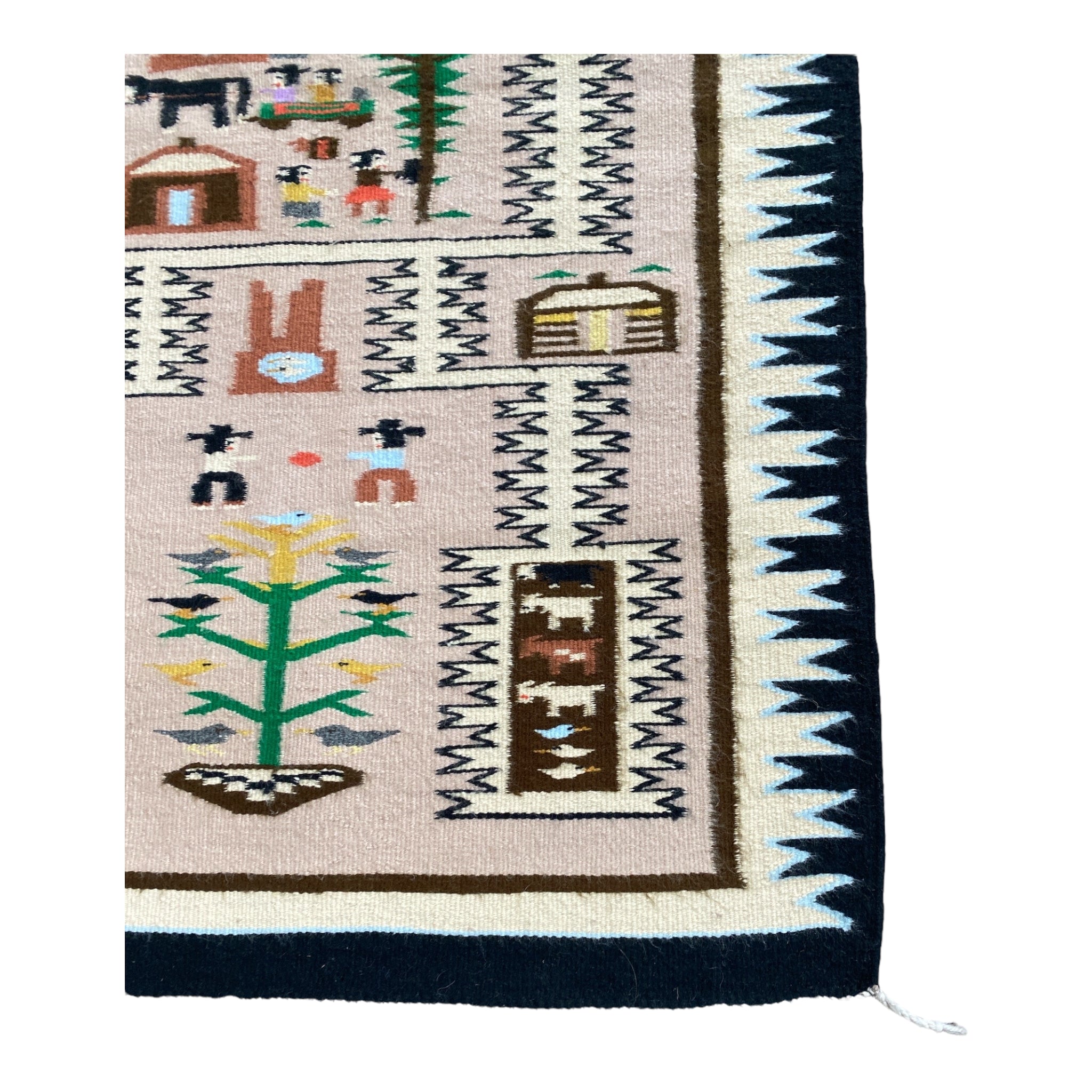 Nancy Clearwater Pictorial Storm Pattern Weaving 35.5" x 56.5"