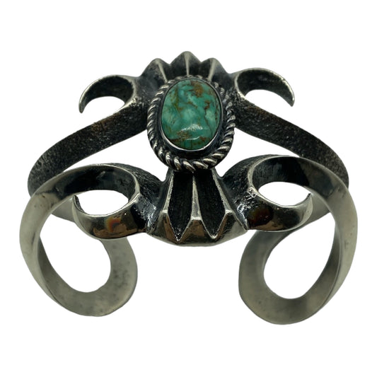 turquoise, sterling silver tufa cast jewelry in Telluride, CO