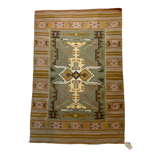 Three Turkey Ruins Navajo Weaving, Navajo rug for sale, vegetal dye weaving, telluride gallery