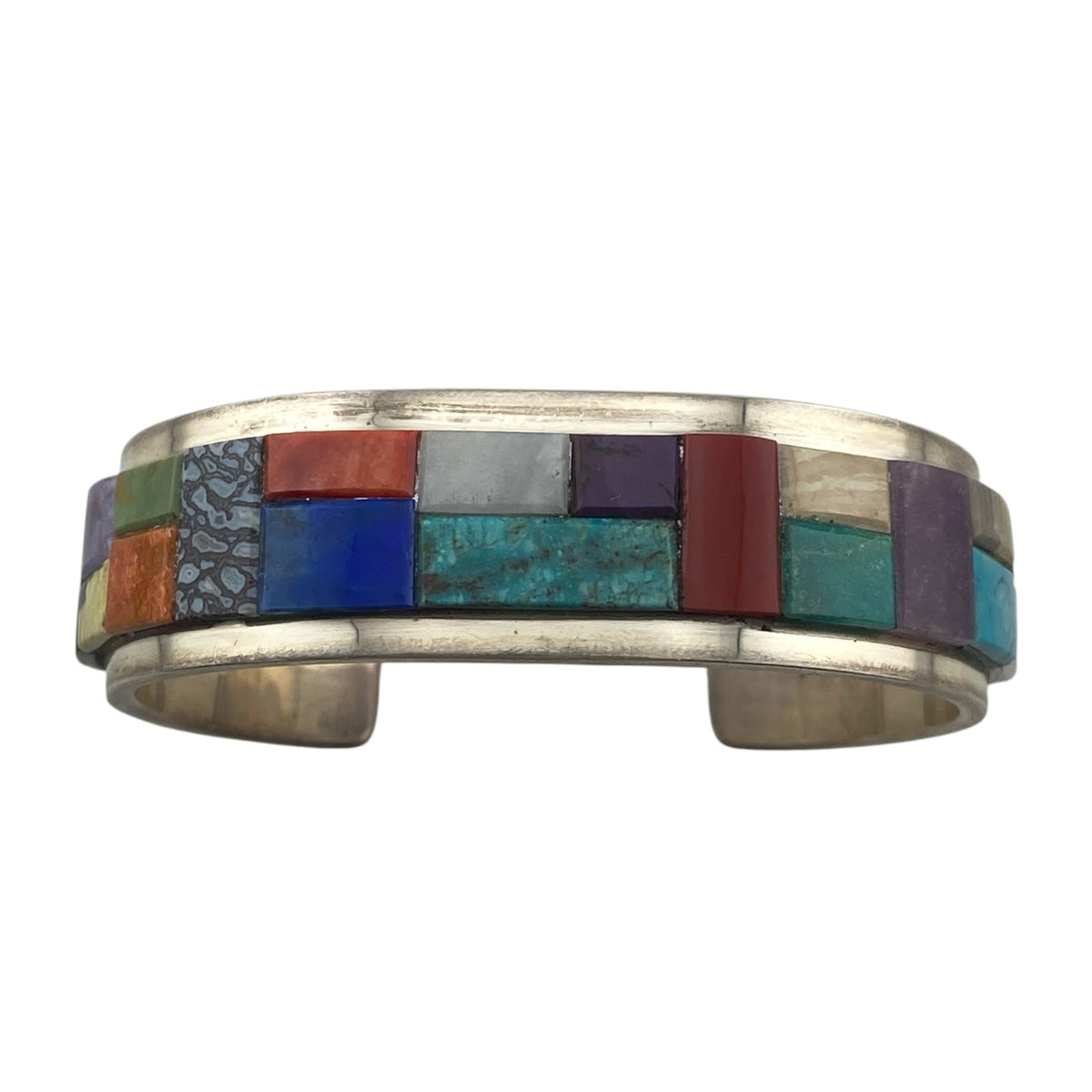 Tommy Jackson Multi Stone Inlay Navajo Bracelet