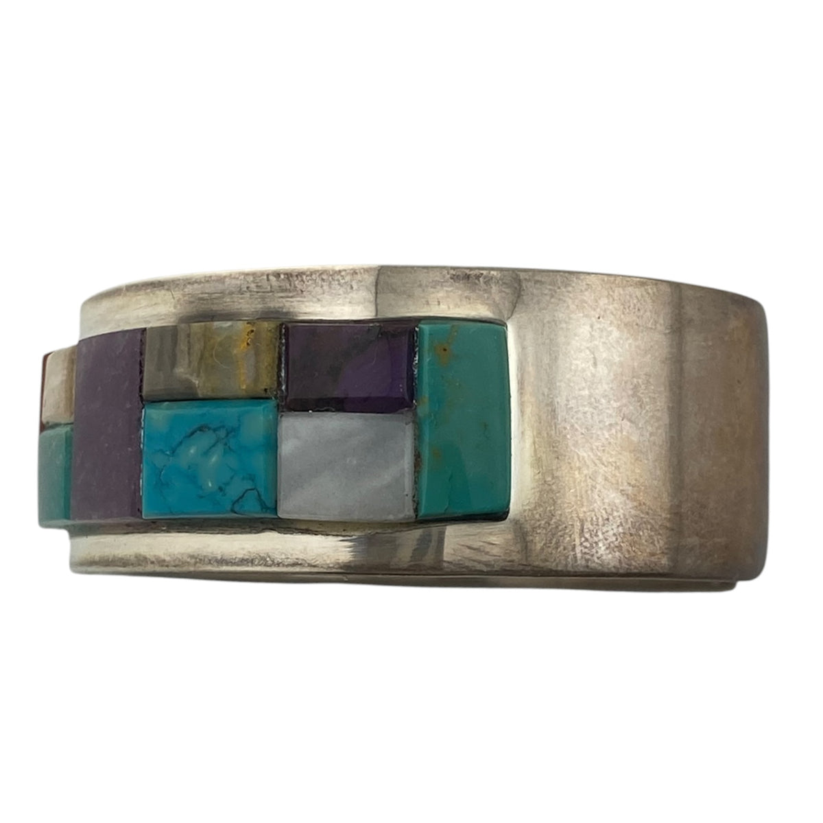 Tommy Jackson Multi Stone Inlay Navajo Bracelet