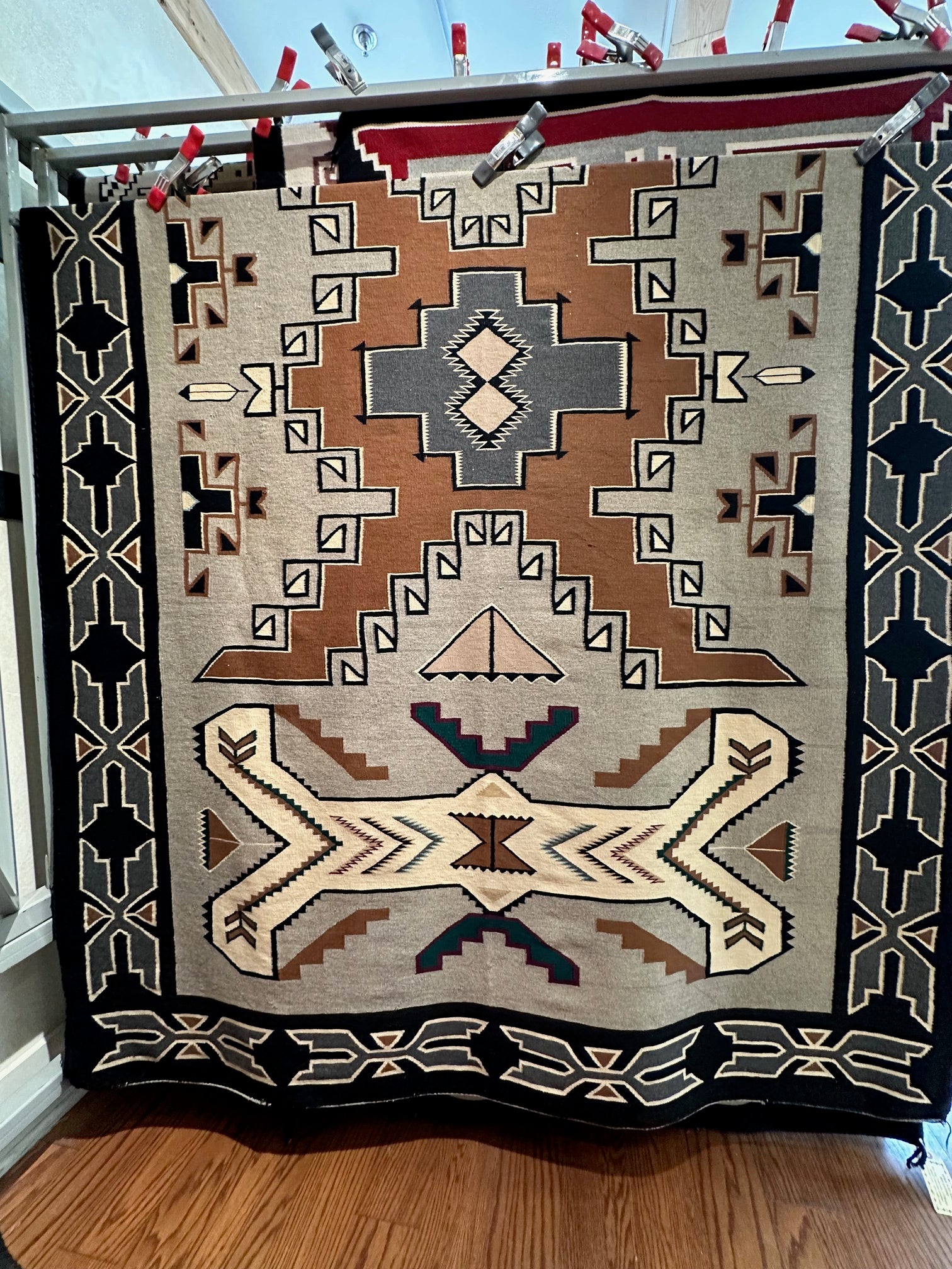 Vintage Teec Nos Pos Navajo Weaving for sale, navajo rug for sale, vintage navajo rugs for sale, telluride gallery
