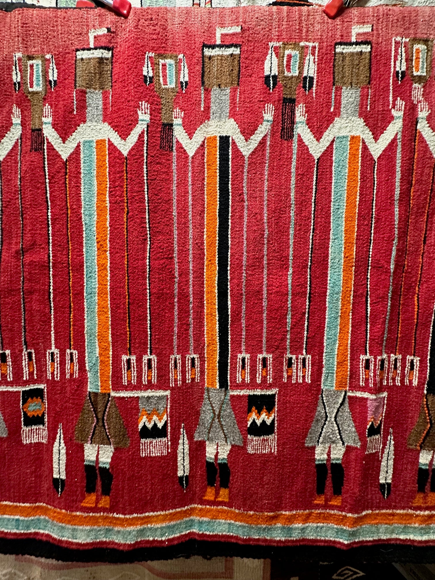 Vintage Navajo Yei for sale, navajo rug for sale, vintage navajo rug for sale, yei weaving, telluride gallery