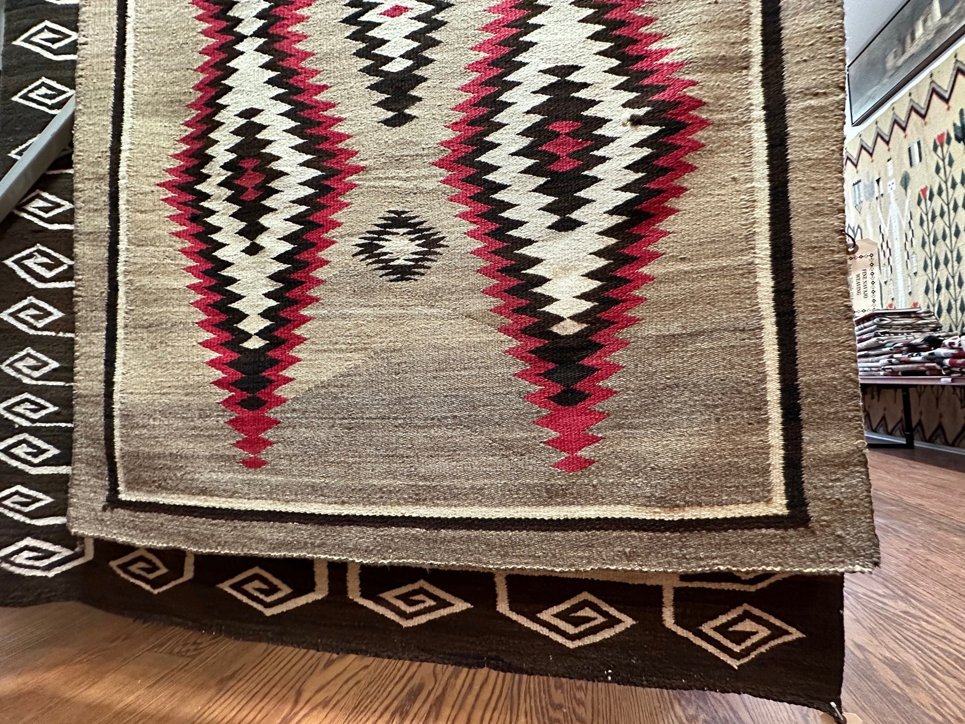 JB Moore Crystal Navajo weaving for sale, navajo rug for sale, antique navajo weaving, telluride gallery