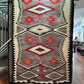 Antique Ganado Dazzler and Diamond Navajo Weaving, navajo rug for sale, authentic navajo weaving, telluride furnishings, telluride gallery
