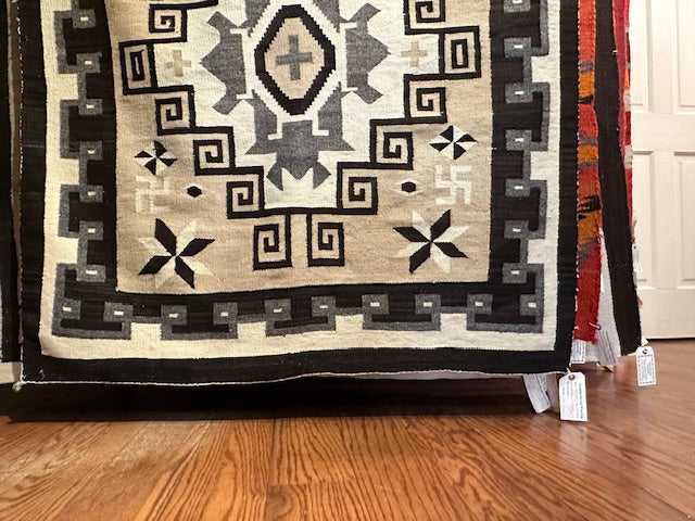 Antique J.B. Moore Crystal Navajo Weaving, navajo rug for sale, authentic navajo rug, telluride furnishings, telluride art gallery 