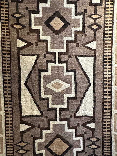 Antique Crystal Navajo Weaving, navajo rug for sale, authentic Navajo rug, telluride furnishings, telluride art gallery 