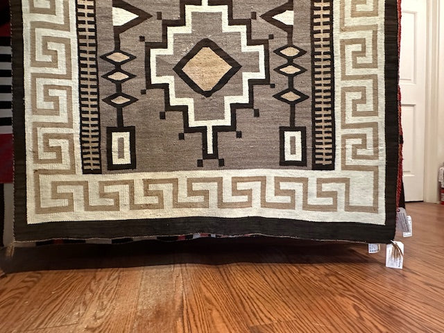 Antique Crystal Navajo Weaving, navajo rug for sale, authentic Navajo rug, telluride furnishings, telluride art gallery 