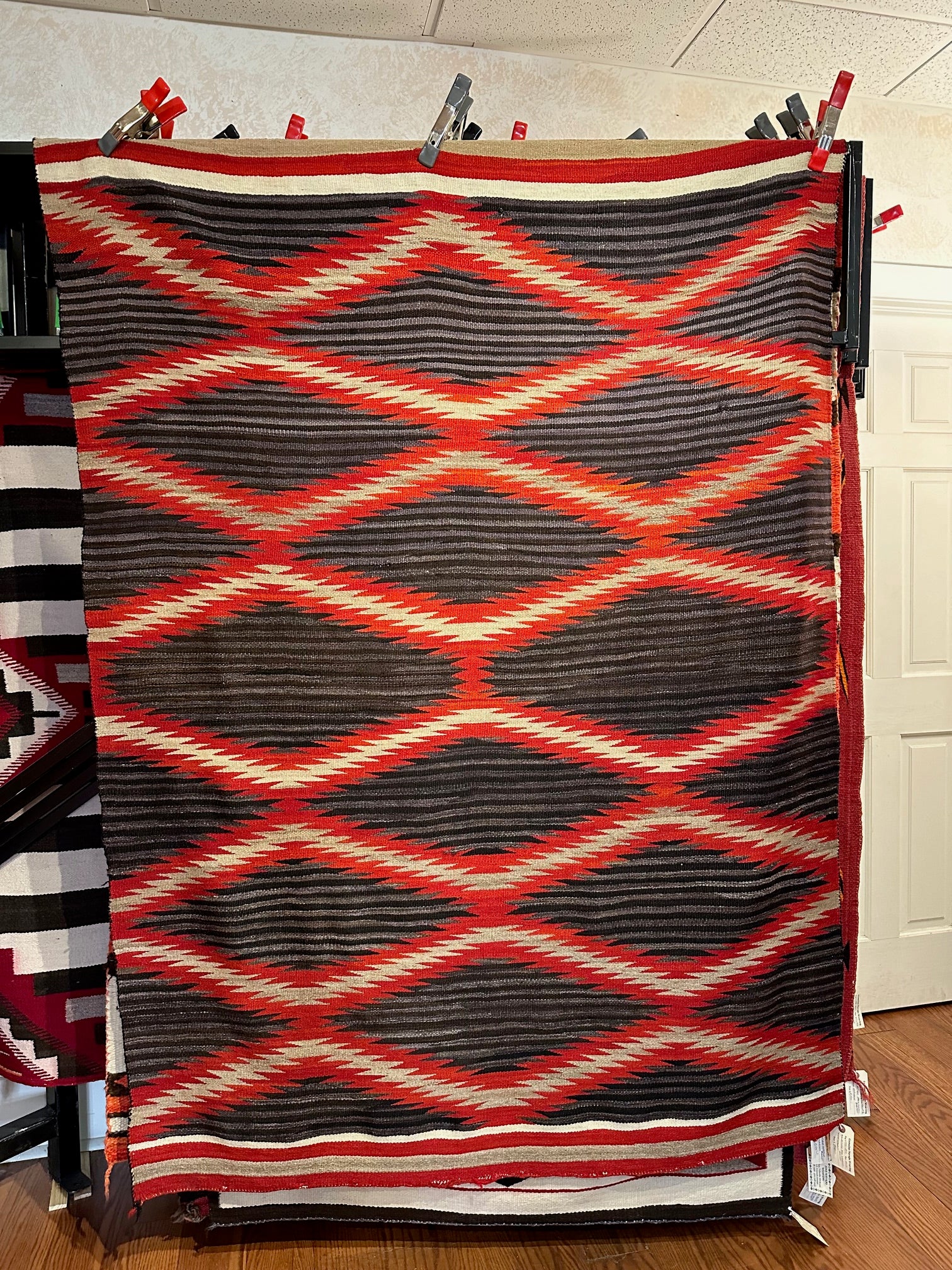 Antique Navajo Moki Wearing Blanket, navajo rug for sale, authentic, telluride furnishings, telluride gallery 