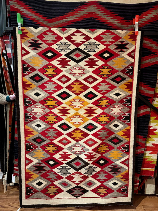 Antique Navajo Wearing blanket, authentic navajo rug for sale, telluride furnishings, telluride gallery 