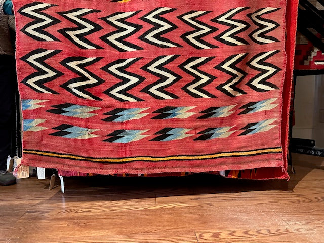 Antique Transitional Navajo Blanket, Navajo Rug for sale, Native American Art for sale, Telluride Art Gallery 