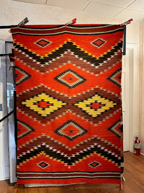 Antique Transitional Navajo Blanket, navajo rug for sale, native american weaving, native american art, telluride art gallery