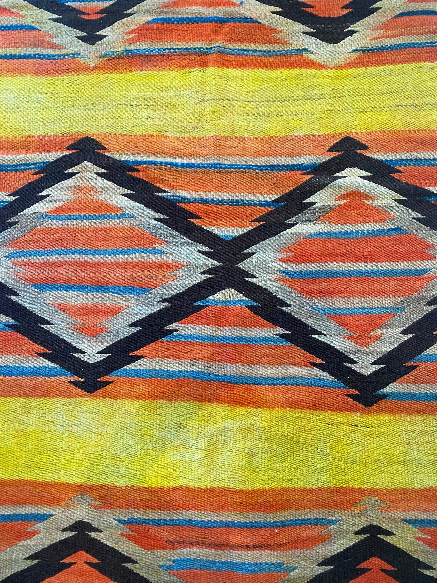 antique navajo wearing blanket, telluride, navajo weaving, rug