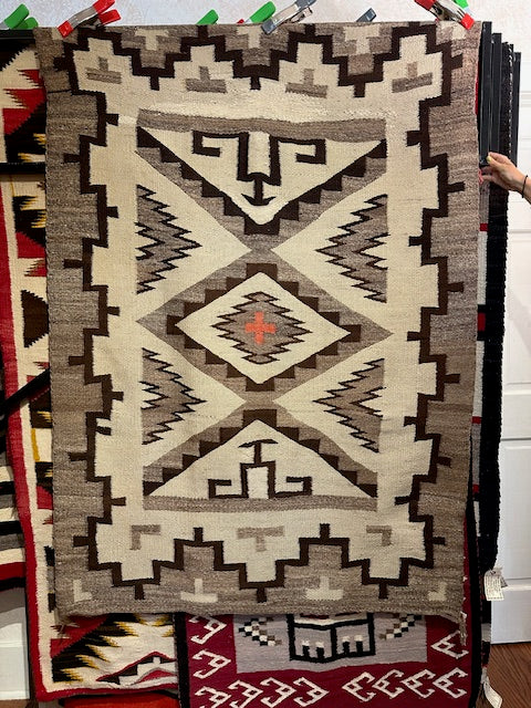 Vintage Ganado Navajo Weaving, Authentic Navajo Rugs for sale, Telluride gallery, telluride gift shop, native american art gallery, telluride 