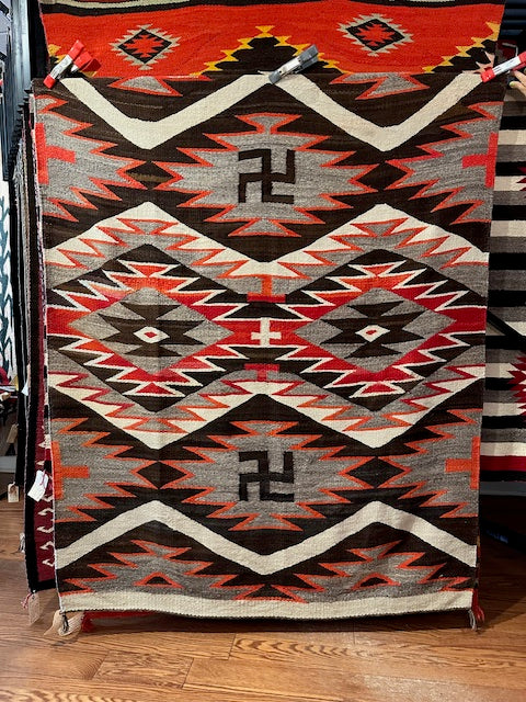 Antique Whirling Log Navajo Weaving, Navajo Rugs for sale, Telluride gallery, native american art gallery, telluride gift shop